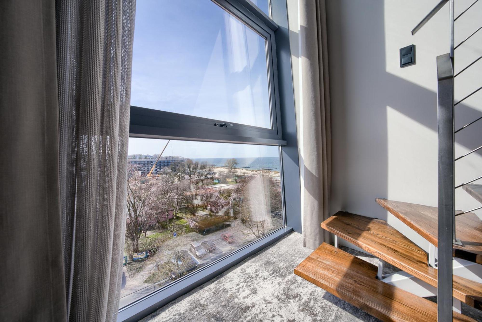 Apartamentyprzymorzu Marine***** Apartament Dwupoziomowy Z Widokiem Na Morze Kołobrzeg Exterior foto